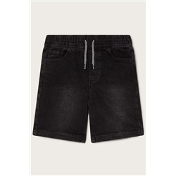 Monsoon Denim Pull-On Black Shorts