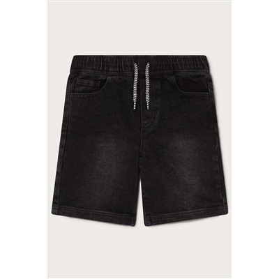 Monsoon Denim Pull-On Black Shorts