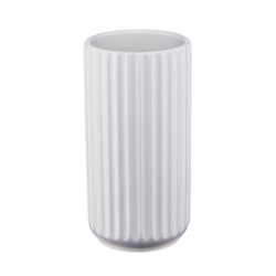 Декоративная ваза Рельеф, Д95 Ш95 В180, белый