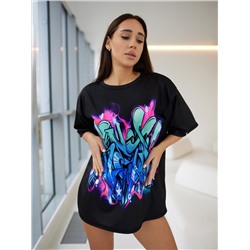 Футболка Bona Fashion: OVERSIZE T-shirt Yo-Yo Girl в интернет-магазине спортивной одежды Bona Fide