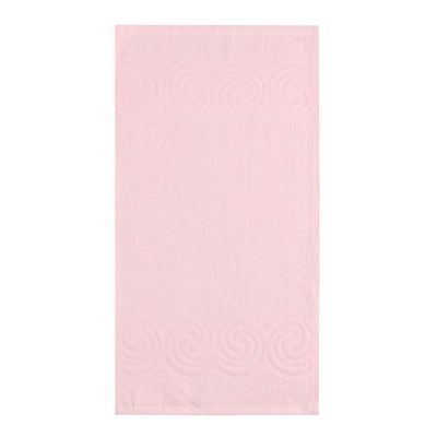 Полотенце махровое Love Life Border, 70х130 см, цвет розовый, 100% хлопок, 380 гр/м2
