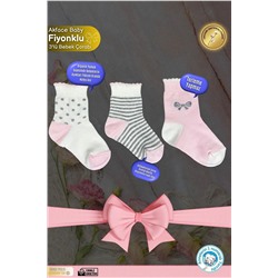 Комплект носков для новорожденных и детей из органического хлопка для девочек от 0 до 2 лет 3lumikka