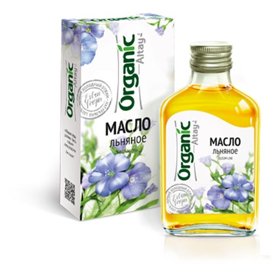 Масло льняное, Altay Organic, 100 мл.