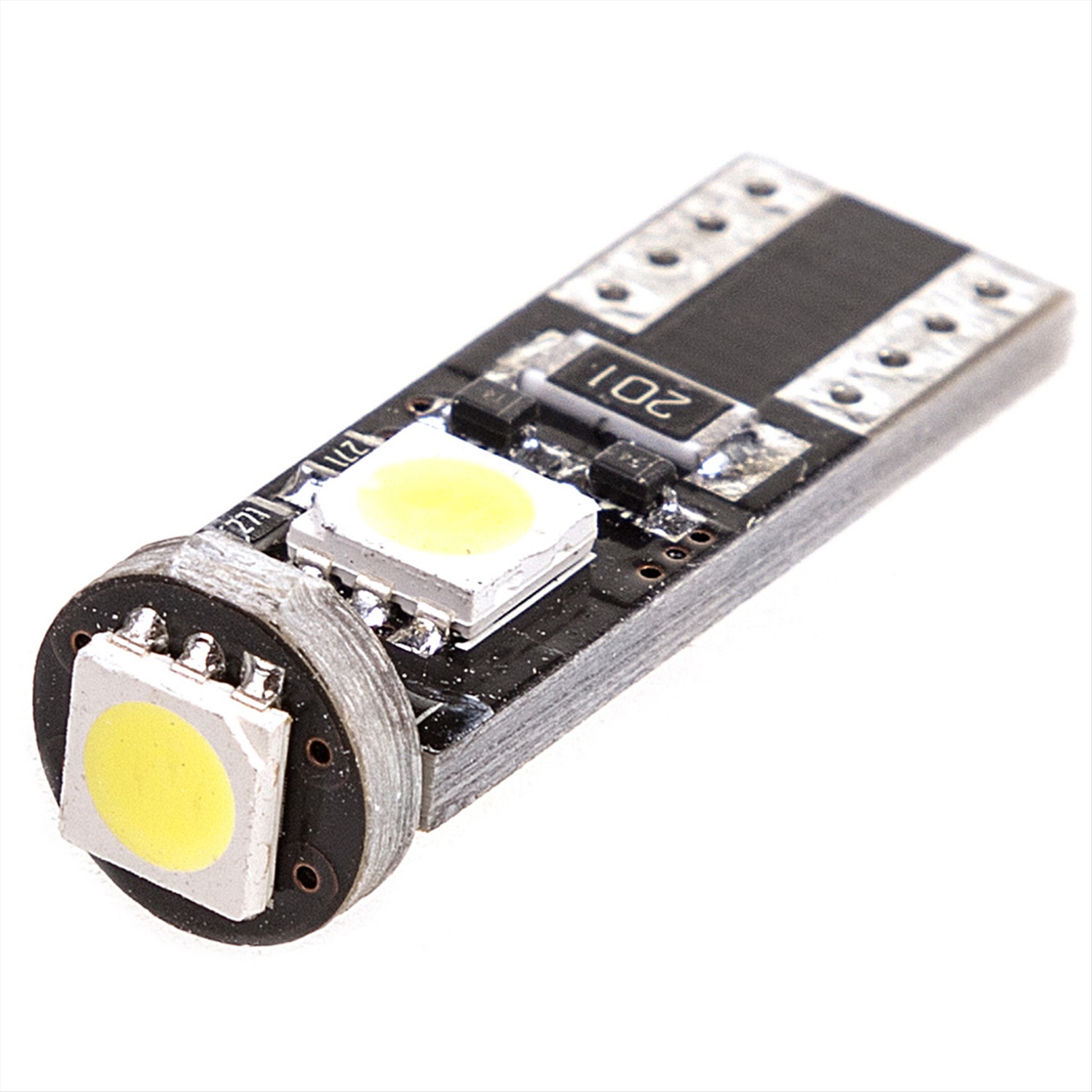 Автолампа диод T10 (W5W) 12V 3 SMD диода 1-конт обманка, биполярная Белая  SKYWAY Салон, габариты, номер, стопы купить, отзывы, фото, доставка - СПКуба