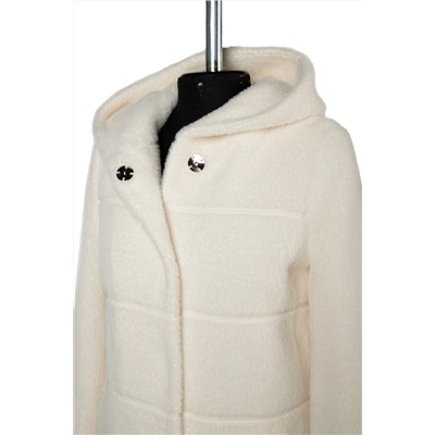 02-3205 Пальто женское утепленное Ворса белый