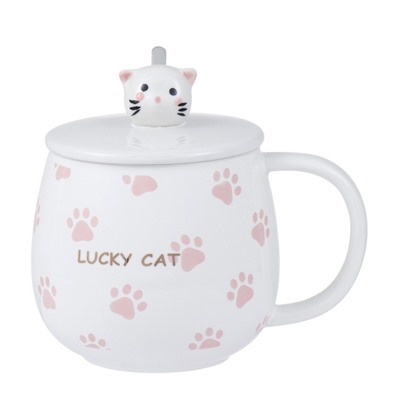 Кружка «Lucky cat's paw», pink (440 ml)