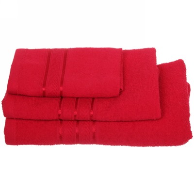 Полотенце махровое 50*80см "Comfort" цвет красный 02040 плотность 300гр/м2