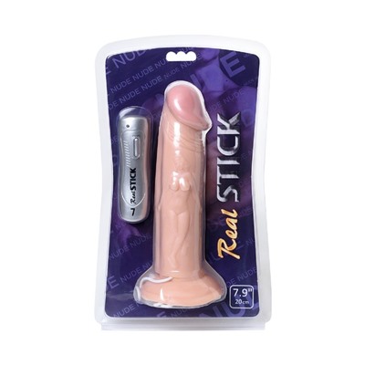 Вибратор Toyfa RealStick Nude, 7 режимов вибрации, 19,5 см