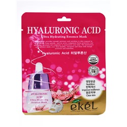 [EKEL] Маска для лица тканевая ГИАЛУРОНОВАЯ КИСЛОТА Hyaluronic Acid Ultra Hydrating Essence Mask, 25 мл