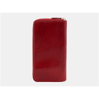 Кожаное портмоне с росписью из натуральной кожи «PR0014 Red Фрида»