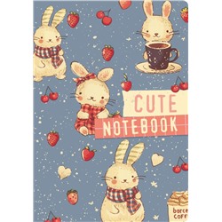 Cute Bunny Notebook (А6, 32 л., дизайнерская бумага)