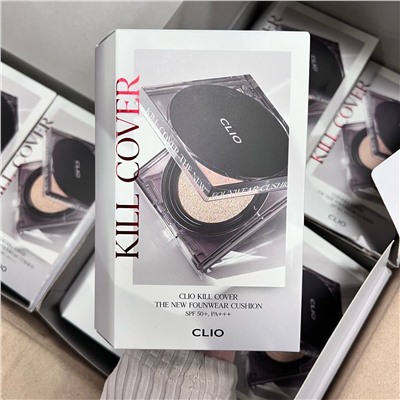 Стойкий полуматовый кушон с невесомым покрытием CLIO Kill Cover The New Founwear Cushion SPF50+ PA+++