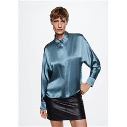 Camisa 100% seda -  Mujer | MANGO OUTLET España