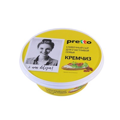 Сыр КремЧиз ТМ Умалат творожный "Pretto", 65%, 0,25 кг, пл/с 1*6 шт