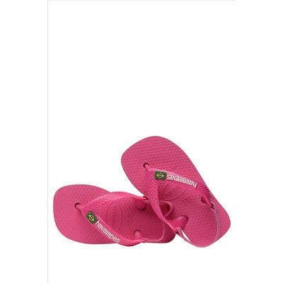 Havaianas Baby Pink Brasil Logo II Sandals