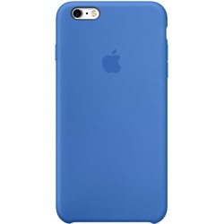 Силиконовый чехол для Айфон 6/6s -Cиний (Bright Blue)