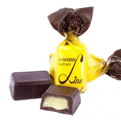 Конфеты Cream Line со вкусом лимона (твист), Шоколадный кутюрье, экран, 1,5 кг.