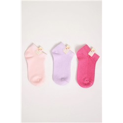 Набор из 3 носков-сапожек Katia And Bony для девочек с розовым рисунком