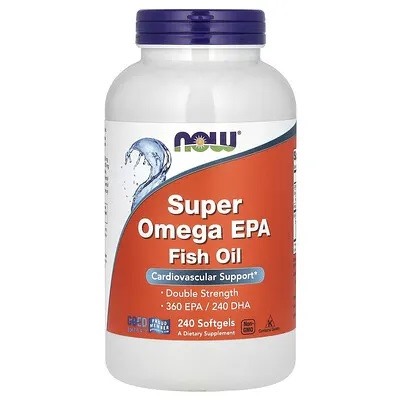 NOW Foods, Super Omega, рыбий жир с ЭПК, 240 капсул