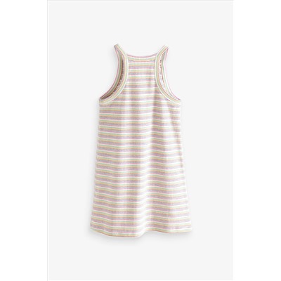 Ribbed Racer Jersey Dress (3-16yrs)