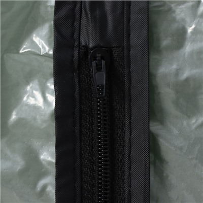 Чехол для одежды Доляна, 60×137 см, PEVA, цвет серый, прозрачный