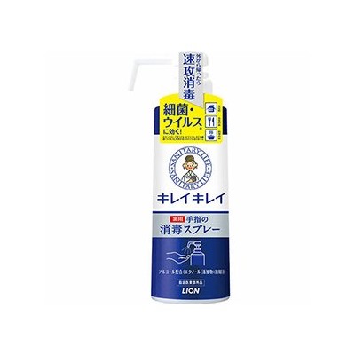 LION Спрей для обработки рук "KireiKirei" с антибактериальным эффектом (спиртовой, без аромата) 350 мл / 12