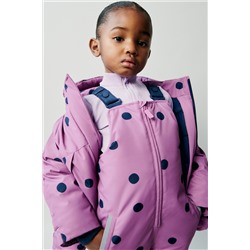 WATER-REPELLENT AND WIND RESISTANT SKI COLLECTION POLKA DOT JACKET