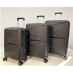 Набор из 3-х чемоданов с расширением 23103 Черный