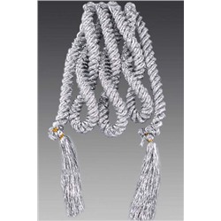 Декоративный шнур серебряный 200см CT42S