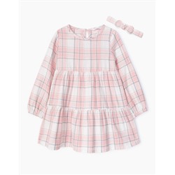 Набор (платье, повязка для волос) GSEОО1252 розовый/разноцветный/Девочки 2-6