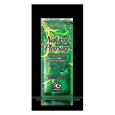 Крем д/солярия “Natural Pleasure”, 15мл (экстракты зеленого чая и ромашки)