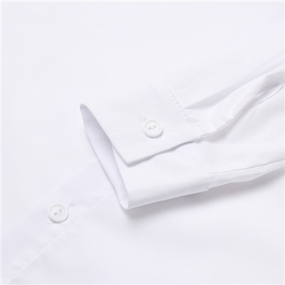 Рубашка для мальчика MINAKU: School Collection, цвет белый, рост 128 см