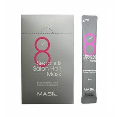 KR/ Masil 8Seconds Salon Hair Mask Stick Pouch Маска для волос, 8мл*20шт