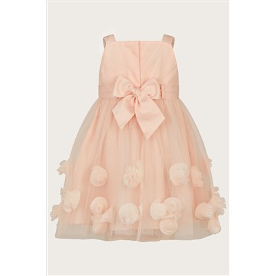 Monsoon Baby Pink Serenata Rose 3D Dress