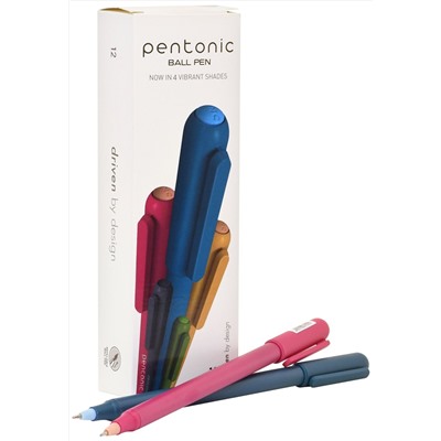 Ручка шариковая Linc PENTONIC Color синяя 0,7 мм, круглый корпус ассорти, игольчатый наконечник