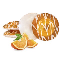 Печенье бисквитное Колесо удачи в белой глазури с начинкой со вкусом апельсина, Выбор Лакомки, 900 г.