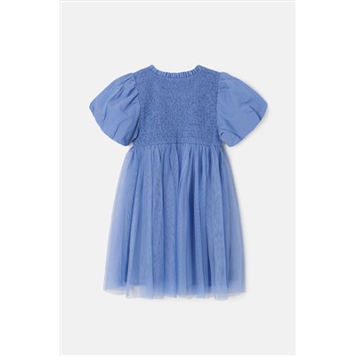 Angel & Rocket Lyra Blue Shirred Tutu Dress