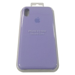 Силиконовый чехол для iPhone XS MAX светло-фиолетовый