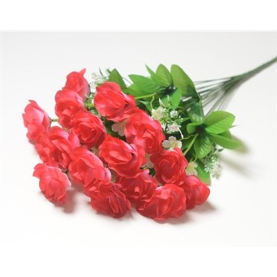 Искусственные цветы, Ветка в букете роза 18 веток (1010237)