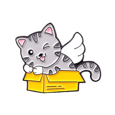 Металлический значок "Cat`s Box"