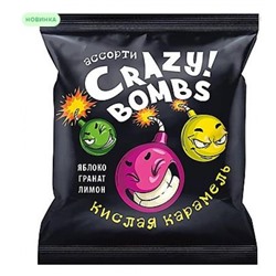 Карамель кислая Crazy bombs!, 90 гр. KDV