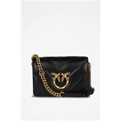 Bolso de mano de piel Love Click Mini - Negro