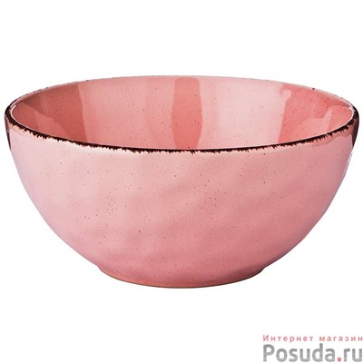 Салатник диаметр=15 см коллекция Отражение цвет:розовая пудра  арт. 191-118