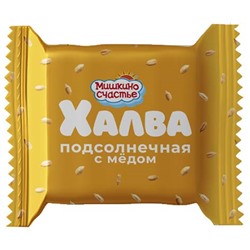 Мини халва подсолнечная с медом, Мишкино КФ, 250 г.