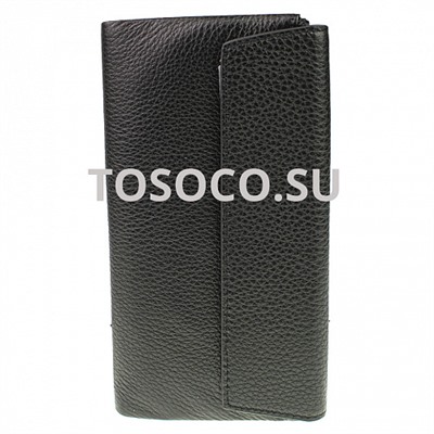 15 9920 black кошелек GENUINE LEATHER натуральная кожа 9x19x2