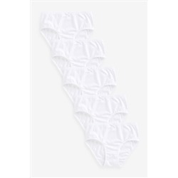 White Lace Trim Briefs 5 Pack (1.5-16yrs)