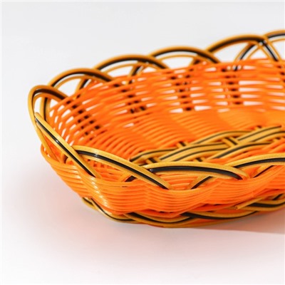 Корзинка для фруктов и хлеба Доляна «Ромашка», 24×16×6 см, цвет золотистый