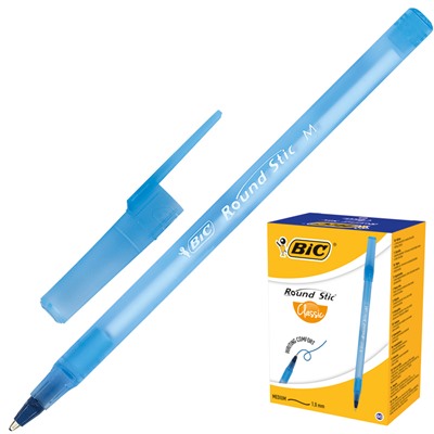 Ручка шариковая Bic Раунд Стик синяя, 921403,0,4 мм, Т