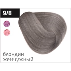OLLIN silk touch 9/8 блондин жемчужный 60мл безаммиачный стойкий краситель для волос