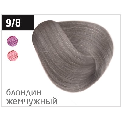 OLLIN performance 9/8 блондин жемчужный 60мл перманентная крем-краска для волос
